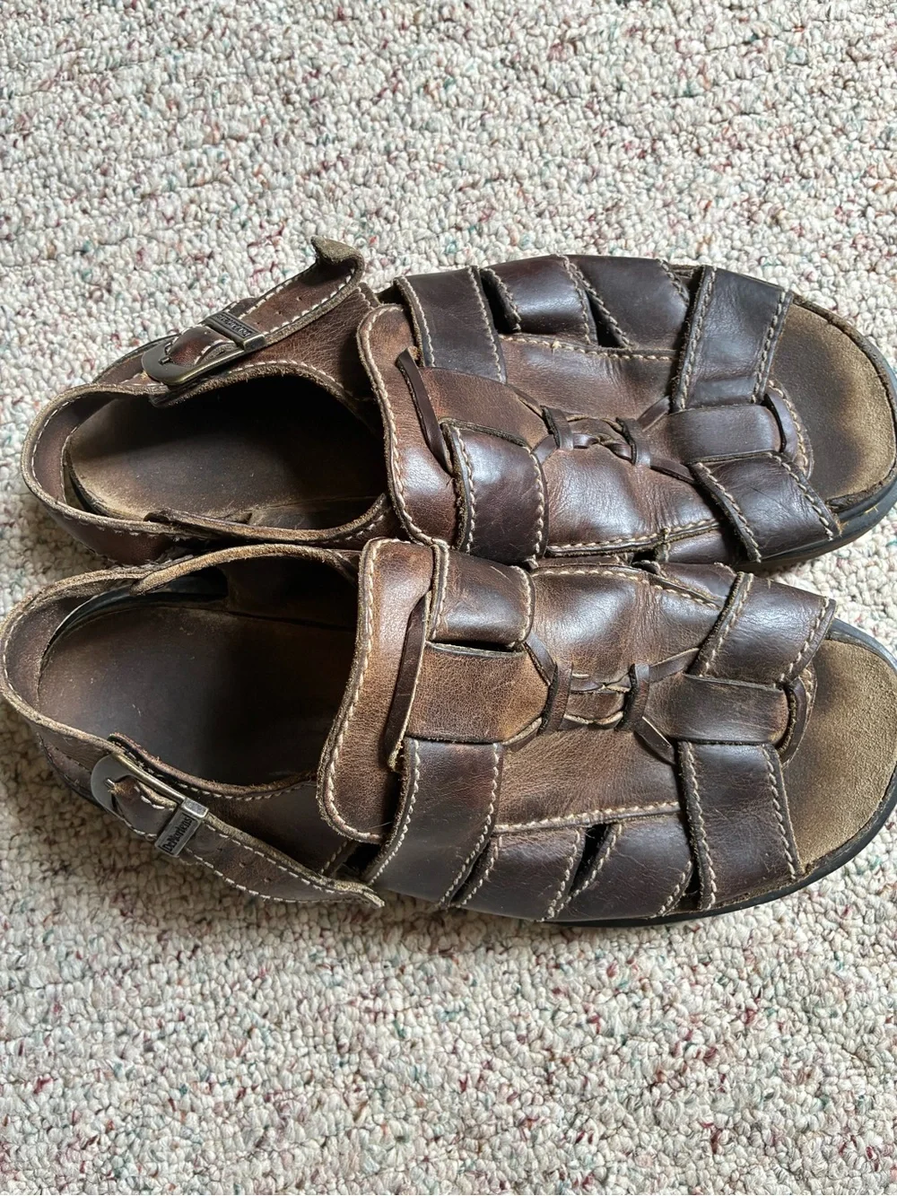 Dr. Martens Brown Leather Fisherman Sandals